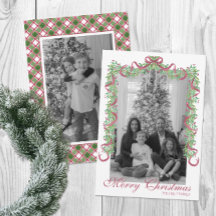 Vattenfärg Burgundy jul Garland Photo