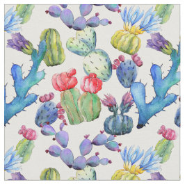 Vattenfärg Cacti Tyg