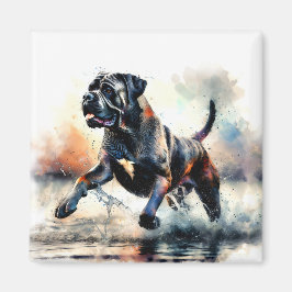 Vattenfärg Cane Corso hund Magnet