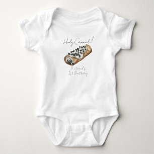 Vattenfärg Cannoli 1-års födelsedagsfest T Shirt
