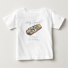 Vattenfärg Cannoli 1-års födelsedagsfest T Shirt