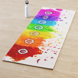 Vattenfärg Chakras Yoga Mat - 10