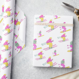 Vattenfärg Chic Skida Presentpapper