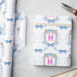 Vattenfärg Chic Skidmonogram Krön Presentpapper