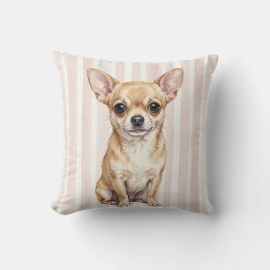 Vattenfärg Chihuahua Kastkudde Kudde