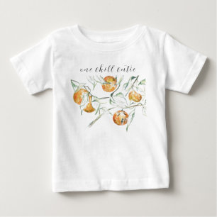 Vattenfärg Citrus Fruit Chill Clementine Cutie T Shirt
