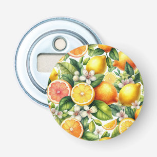 Vattenfärg Citrus Frukt Mönster Flasköppnare