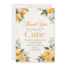 Vattenfärg Citrus Little Cutie Tacksamhetskort