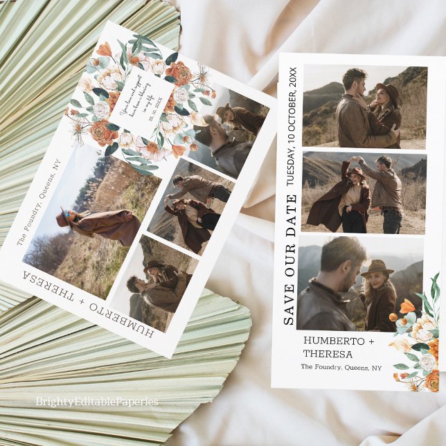 Vattenfärg Clipart Fotobås-remsa Mall (Save the date and join us for a day filled with love, laughter, and joy.)