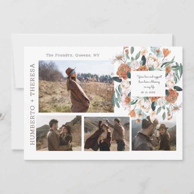 Vattenfärg Clipart Photo Booth Strip Mall Template (Framsida)