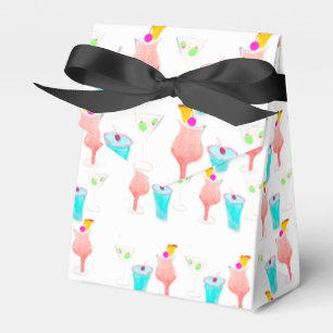 Vattenfärg Cocktail Margarita Mönster Tack Presentaskar