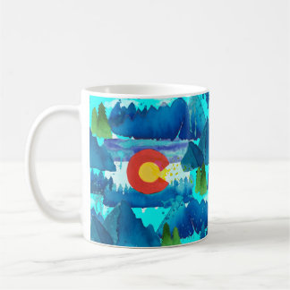 Vattenfärg Colorado Kaffemugg