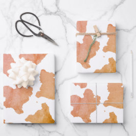 Vattenfärg Cow Skin Mönster