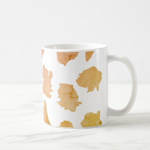 Vattenfärg Cow Skin Mönster Kaffemugg