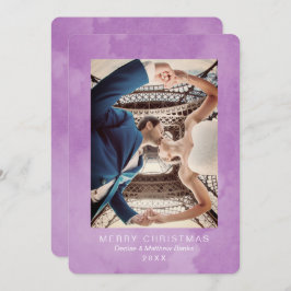 Vattenfärg Crocus Kronblad Modern Julkort Inbjudningar