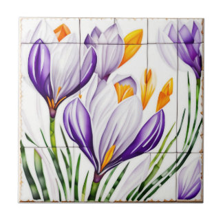 vattenfärg Crocus Nouveau Kakelplatta