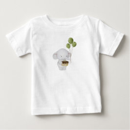Vattenfärg Cute Chef Elephant med kummel och ballo T Shirt