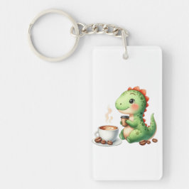 vattenfärg Cute Dinosaur T Rex drickande Akryl