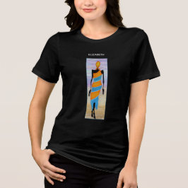 Vattenfärg, Cute och Colorful Kenya African Art T Shirt