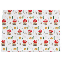 Vattenfärg Cute Red Muschroom Illustration