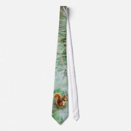 Vattenfärg Cute Red Squirrel Animal Natature Art Slips