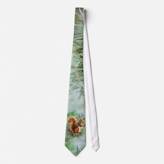 Vattenfärg Cute Red Squirrel Animal Natature Art Slips (Framsida)