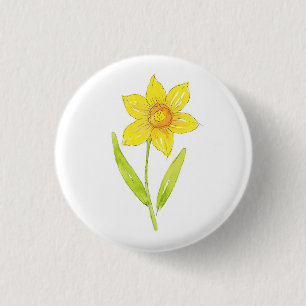 Vattenfärg Daffodil 2 Knapp
