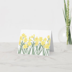 Vattenfärg Daffodil Kort