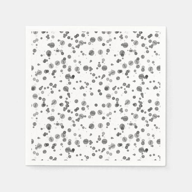 Vattenfärg Dalmatiska fläckar Mönster Pappersservett (Framsidan)