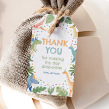 Vattenfärg dinosaurie födelsedagsfest