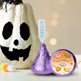 Vattenfärg Donut-skadlig Happy halloween Candy