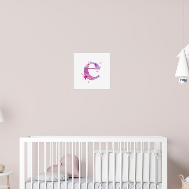 Vattenfärg E Poster (Barnkammare 2)