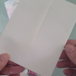 Vattenfärg efter ditt stödkort meddelande