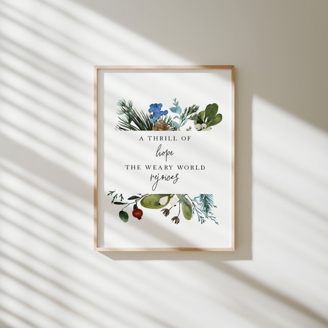 Vattenfärg en trill av Hope-julen poster (Skapare uppladdad)