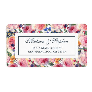 Vattenfärg   Engelska Ro - Bröllop Fraktsedel