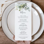 Vattenfärg Eucalyptus Greenery Bröllop Middag Meny<br><div class="desc">Om du vill göra ytterligare anpassningar klickar du på länken "anpassa ytterligare" och användor verktyg som är utformat för att ändra mallen.</div>