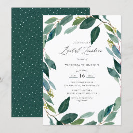Vattenfärg Eucalyptus Möhippa Luncheon Inbjudningar