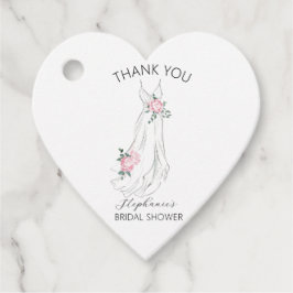 Vattenfärg Eukalyptus Blommig Klänning Bröllopsfes Gåvor Etiketter