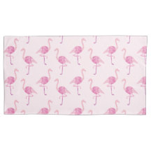 Vattenfärg Fabulous Flamingo Reversible Pillow