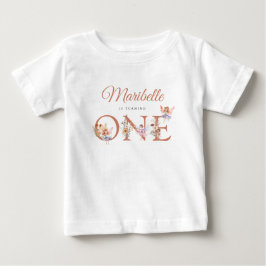 Vattenfärg Fairy Blommigt Fall Garden Första födel T Shirt