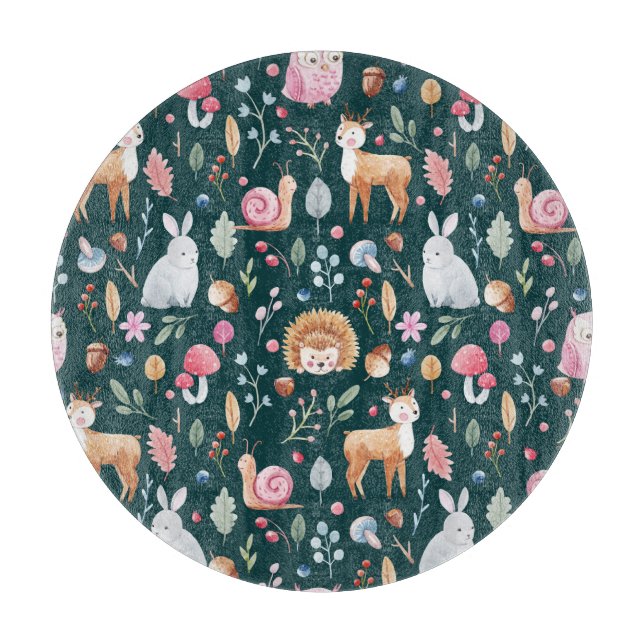 Vattenfärg Fairy Forest Children's Mönster (Framsidan)