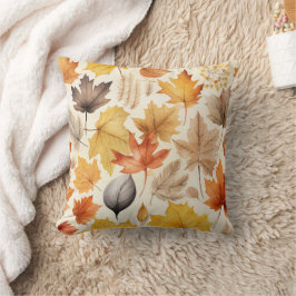 Vattenfärg Fall Mönster Kudde