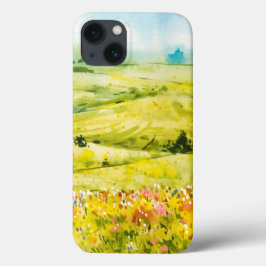 Vattenfärg Fält Vildblommor iPhone / iPad-fodral