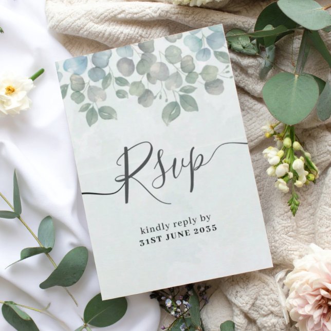 Vattenfärg Färgrik Vildblomma Bröllop RSVP OSA Kort (Skapare uppladdad)