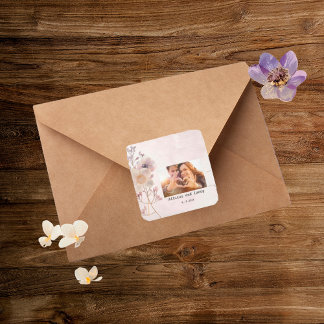 Vattenfärg Faye Blommiga Klistermärken