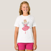 Vattenfärg Fe- ballerina Barn T-Shirt