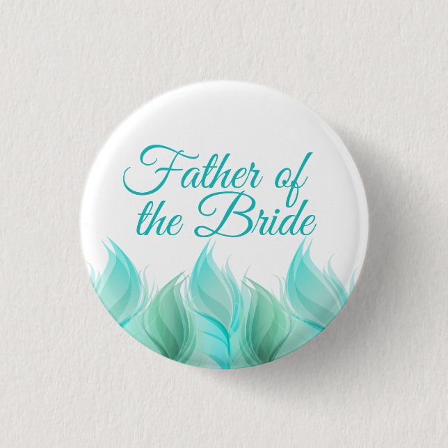 Vattenfärg Feathers Far i Bride Knapp (Framsida)