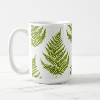 Vattenfärg Fern Mönster Kaffemugg