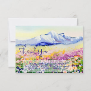 Vattenfärg fjällblommor anpassningsbara kort