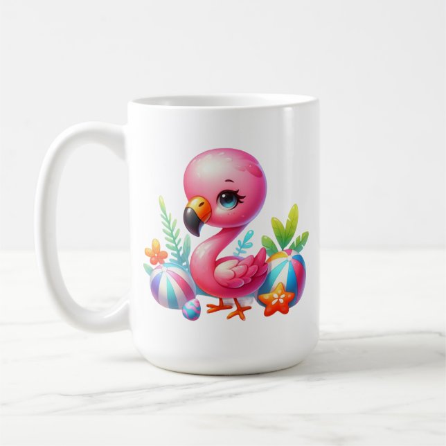 Vattenfärg Flamingo Clipart-95059 Kaffemugg (Vänster)